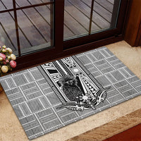 Mabuhay Philippines Festival Rubber Doormat Philippine Eagle Sun Three Stars Barong Pattern DT05 - Polynesian Pride