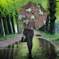 Red Binakol Motifs With Jasminum Sambac Umbrella Mabuhay Philippines Festival DT05 - Polynesian Pride