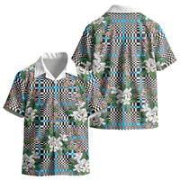Blue Binakol Motifs With Jasminum Sambac Kid Hawaiian Shirt Mabuhay Philippines Festival DT05 - Polynesian Pride