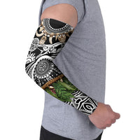 Polynesia Maui Black Tattoo Inspired Arm Sleeves Tropical Leaf Skirt Costume DT05 - Polynesian Pride