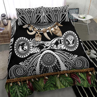 Polynesia Maui Black Tattoo Inspired Bedding Set Tropical Leaf Skirt Costume DT05 - Polynesian Pride