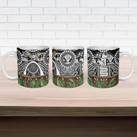 Polynesia Maui Black Tattoo Inspired Ceramic Mug Tropical Leaf Skirt Costume DT05 - Polynesian Pride