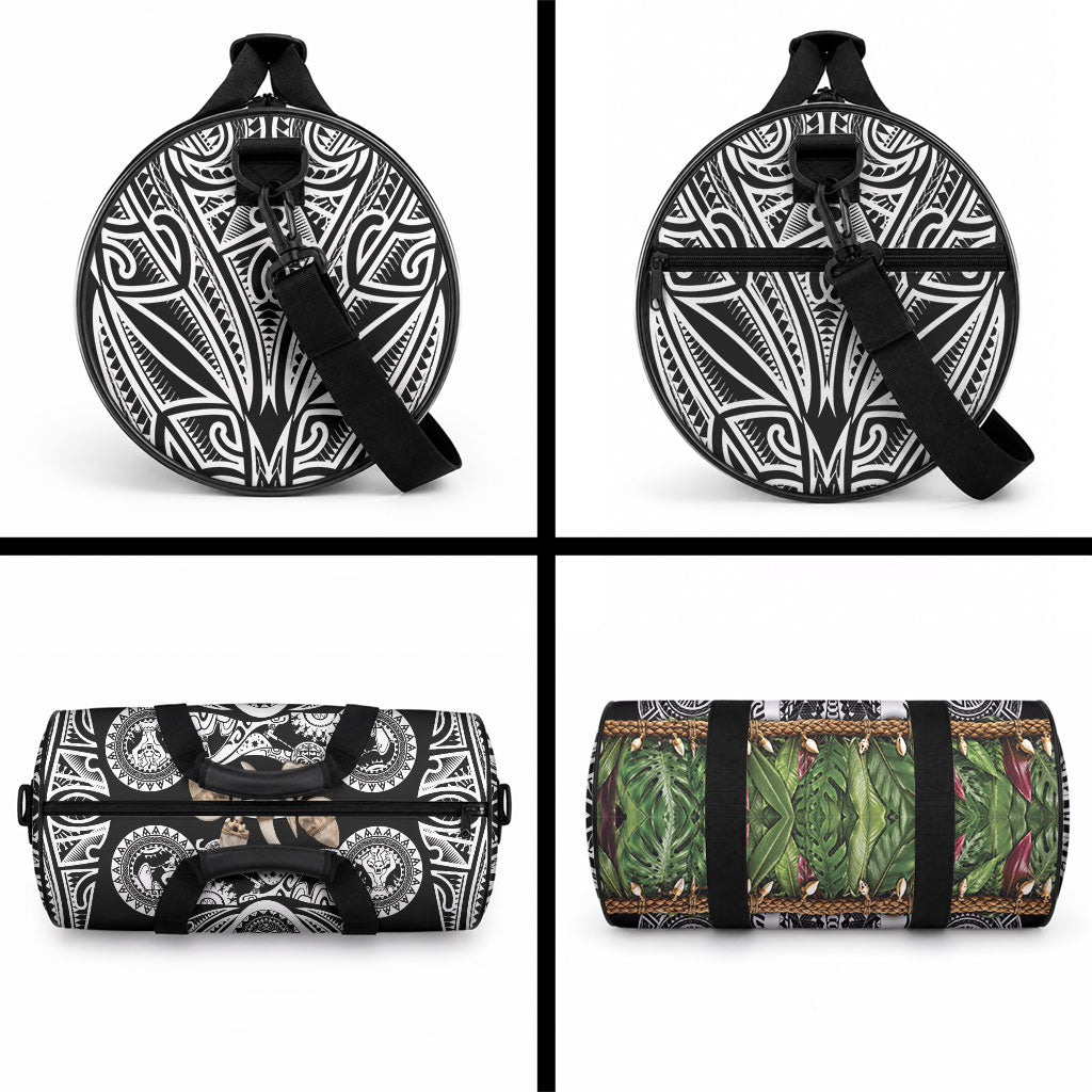 Polynesia Maui Black Tattoo Inspired Duffle Bag Tropical Leaf Skirt Costume DT05 - Polynesian Pride
