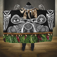 Polynesia Maui Black Tattoo Inspired Hooded Blanket Tropical Leaf Skirt Costume DT05 - Polynesian Pride