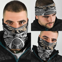 Polynesia Maui Black Tattoo Inspired Neck Gaiter Tropical Leaf Skirt Costume DT05 - Polynesian Pride