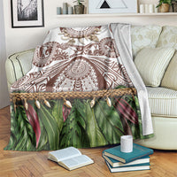 Polynesia Maui Umber Tattoo Inspired Blanket Tropical Leaf Skirt Costume DT05 Brown - Polynesian Pride