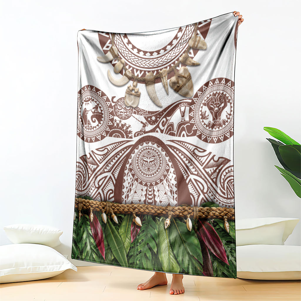 Polynesia Maui Umber Tattoo Inspired Blanket Tropical Leaf Skirt Costume DT05 - Polynesian Pride