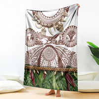 Polynesia Maui Umber Tattoo Inspired Blanket Tropical Leaf Skirt Costume DT05 - Polynesian Pride