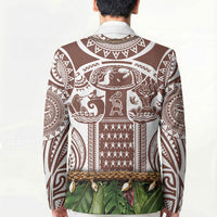 Polynesia Maui Umber Tattoo Inspired Blazer Tropical Leaf Skirt Costume DT05 - Polynesian Pride
