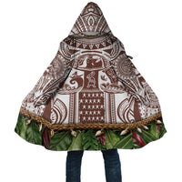 Polynesia Maui Umber Tattoo Inspired Cloak Tropical Leaf Skirt Costume DT05 Unisex Brown - Polynesian Pride
