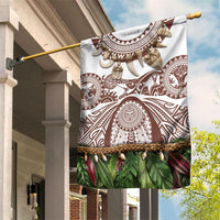 Polynesia Maui Umber Tattoo Inspired Garden Flag Tropical Leaf Skirt Costume DT05 House Flag Brown - Polynesian Pride