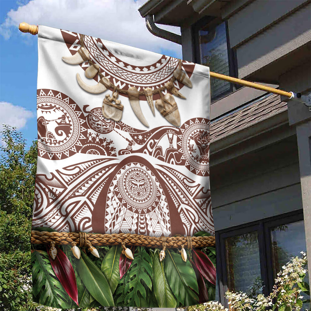 Polynesia Maui Umber Tattoo Inspired Garden Flag Tropical Leaf Skirt Costume DT05 - Polynesian Pride
