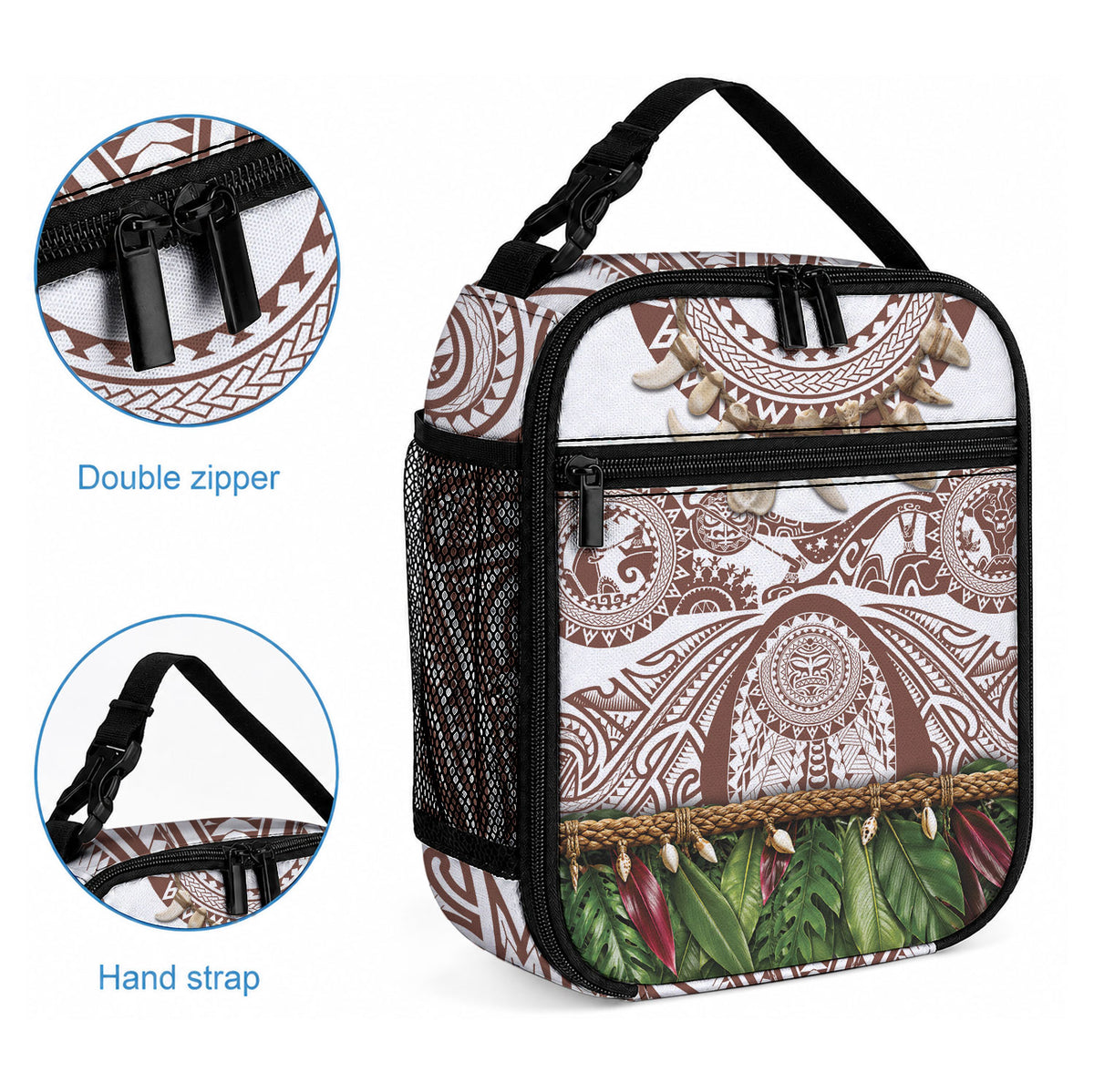 Polynesia Maui Umber Tattoo Inspired Lunch Bag Tropical Leaf Skirt Costume DT05 - Polynesian Pride