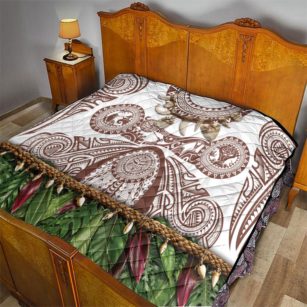Polynesia Maui Umber Tattoo Inspired Quilt Tropical Leaf Skirt Costume DT05 - Polynesian Pride