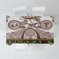 Polynesia Maui Umber Tattoo Inspired Tablecloth Tropical Leaf Skirt Costume DT05 Brown - Polynesian Pride