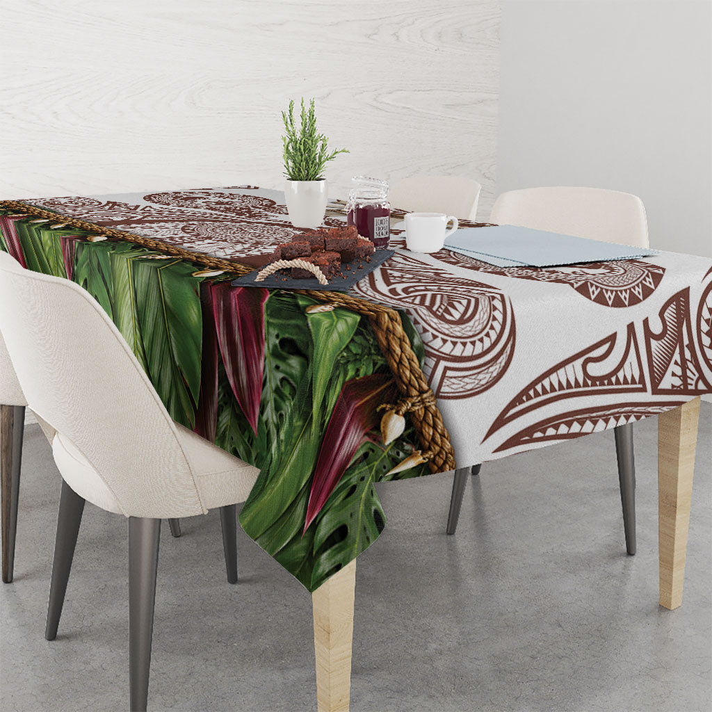 Polynesia Maui Umber Tattoo Inspired Tablecloth Tropical Leaf Skirt Costume DT05 - Polynesian Pride