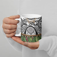 Polynesia Maui White Tattoo Inspired Ceramic Mug Tropical Leaf Skirt Costume DT05 - Polynesian Pride