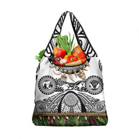 Polynesia Maui White Tattoo Inspired Grocery Bag Tropical Leaf Skirt Costume DT05 1-pack One Size White - Polynesian Pride