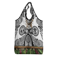 Polynesia Maui White Tattoo Inspired Grocery Bag Tropical Leaf Skirt Costume DT05 - Polynesian Pride