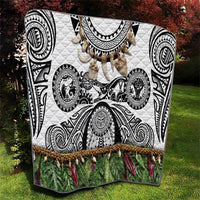 Polynesia Maui White Tattoo Inspired Quilt Tropical Leaf Skirt Costume DT05 - Polynesian Pride