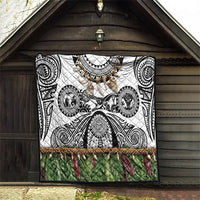 Polynesia Maui White Tattoo Inspired Quilt Tropical Leaf Skirt Costume DT05 - Polynesian Pride