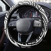 Polynesia Maui White Tattoo Inspired Steering Wheel Cover Tropical Leaf Skirt Costume DT05 - Polynesian Pride