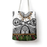 Polynesia Maui White Tattoo Inspired Tote Bag Tropical Leaf Skirt Costume DT05 - Polynesian Pride