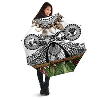 Polynesia Maui White Tattoo Inspired Umbrella Tropical Leaf Skirt Costume DT05 - Polynesian Pride
