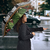 Polynesia Maui White Tattoo Inspired Umbrella Tropical Leaf Skirt Costume DT05 - Polynesian Pride