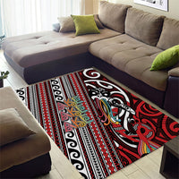 Maori Language Week Area Rug Ake Ake Ake Tribal Patterns