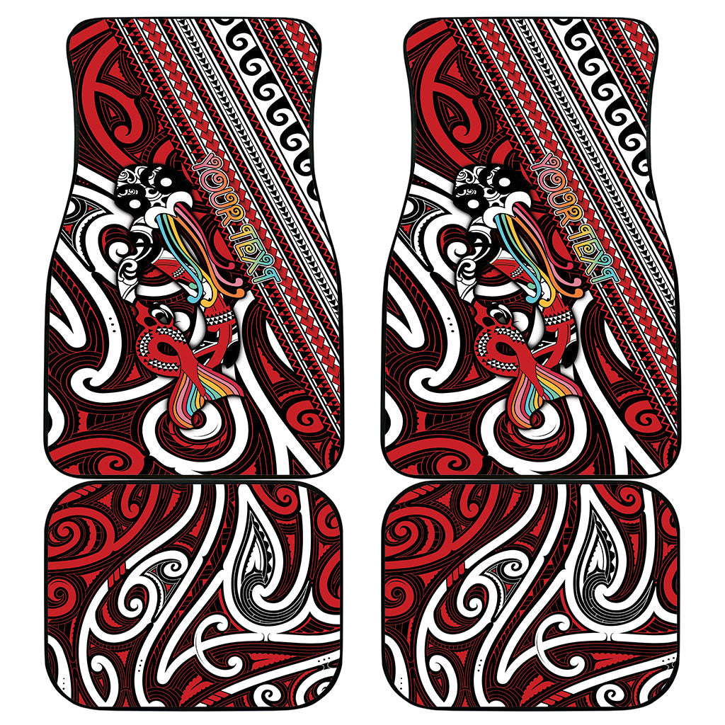 Personalised Maori Language Week Car Mats Ake Ake Ake Tribal Patterns