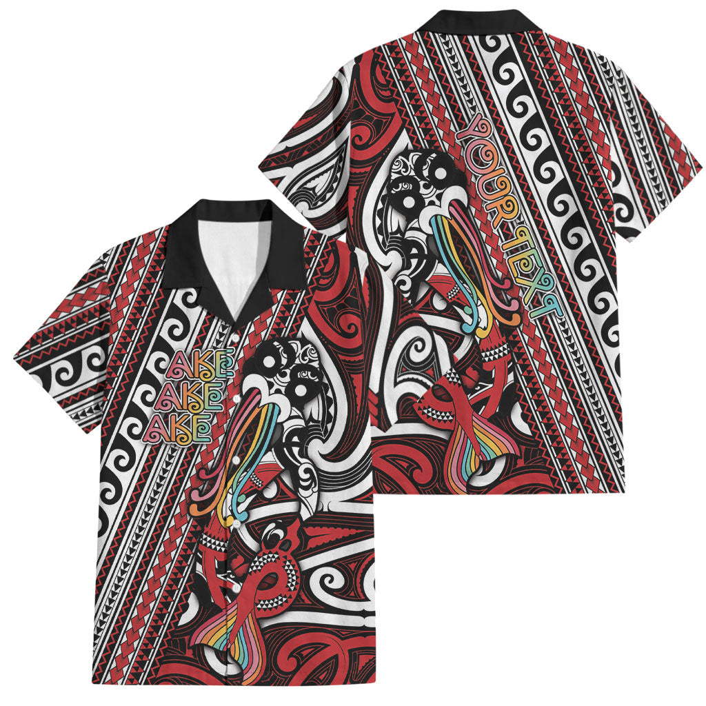 Personalised Maori Language Week Family Matching Long Sleeve Bodycon Dress and Hawaiian Shirt Ake Ake Ake Tribal Patterns