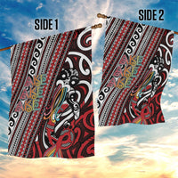 Maori Language Week Garden Flag Ake Ake Ake Tribal Patterns