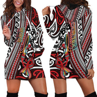 Personalised Maori Language Week Hoodie Dress Ake Ake Ake Tribal Patterns