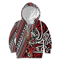 Personalised Maori Language Week Kid Hoodie Ake Ake Ake Tribal Patterns