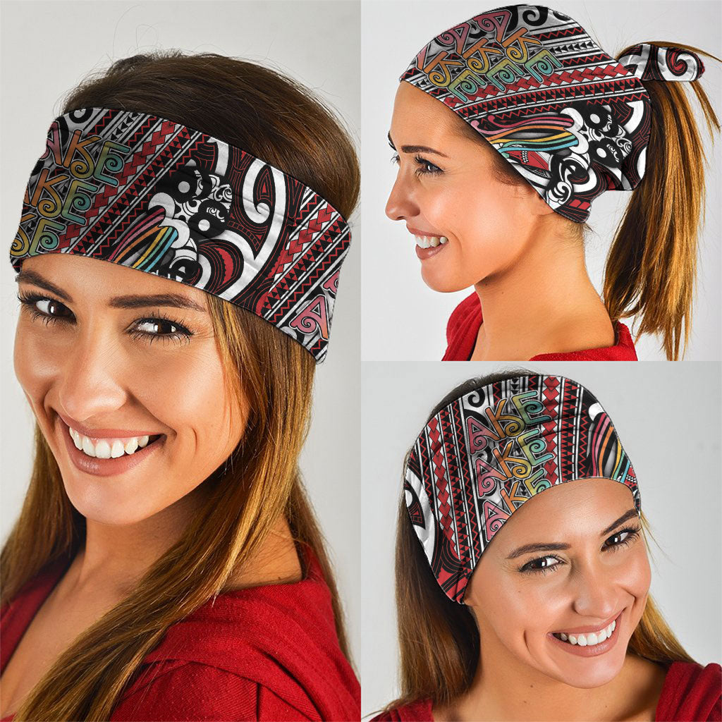 Maori Language Week Neck Gaiter Ake Ake Ake Tribal Patterns