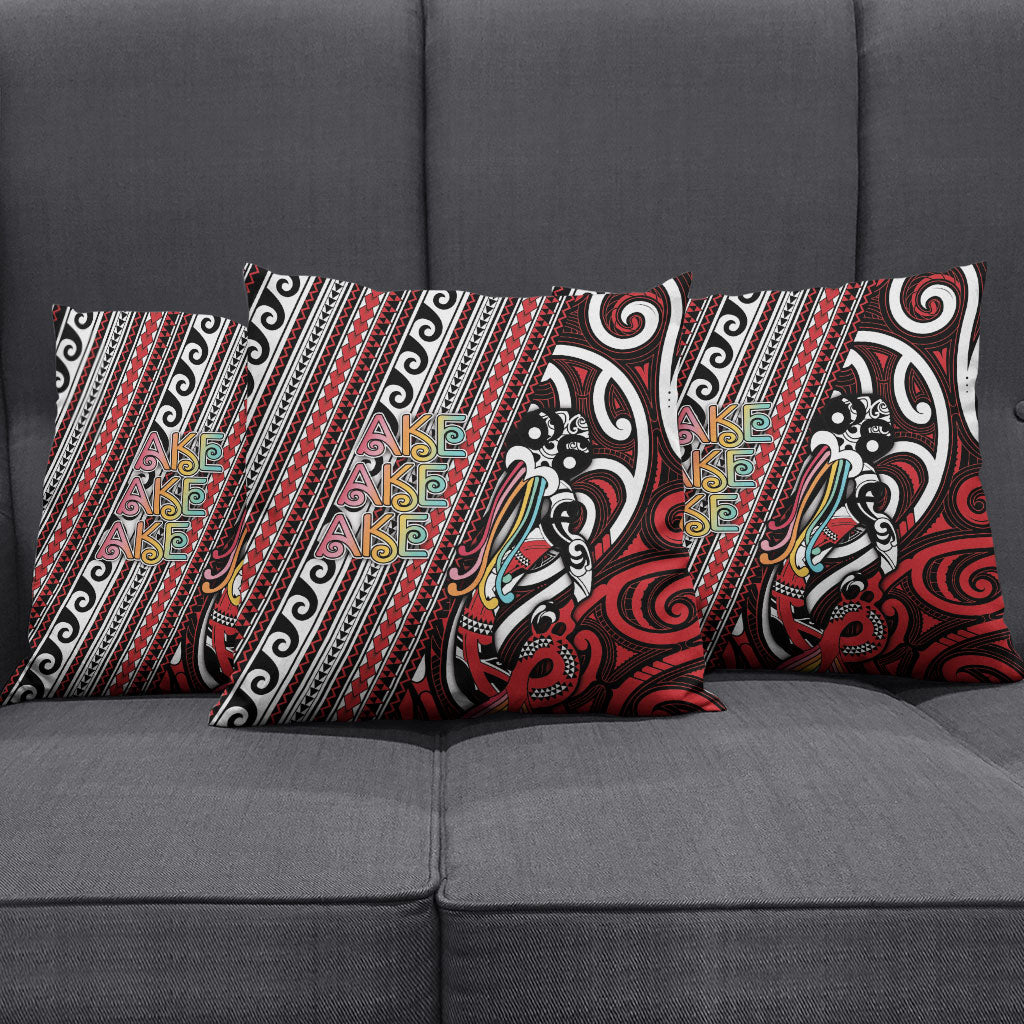 Maori Language Week Pillow Cover Ake Ake Ake Tribal Patterns