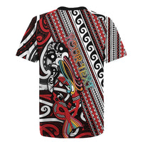 Personalised Maori Language Week Rugby Jersey Ake Ake Ake Tribal Patterns