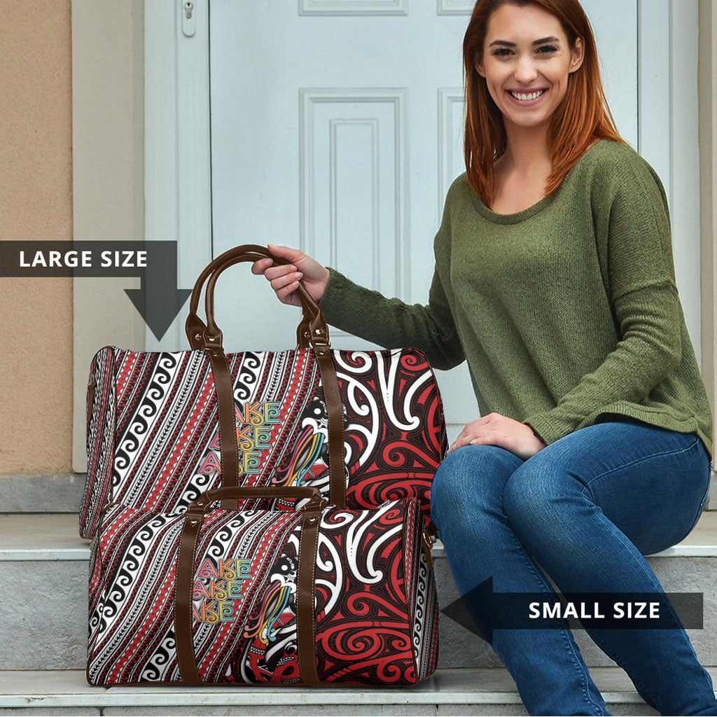 Maori Language Week Travel Bag Ake Ake Ake Tribal Patterns