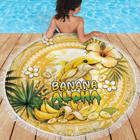 Hawaii Banana Dolphin Beach Blanket Cute Cosplay Naiʻa Fish Tribal Patterns DT05 - Polynesian Pride