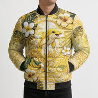 Hawaii Banana Dolphin Bomber Puffer Jacket Cute Cosplay Naiʻa Fish Tribal Patterns DT05 - Polynesian Pride