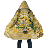 Hawaii Banana Dolphin Cloak Cute Cosplay Naiʻa Fish Tribal Patterns DT05 Unisex Yellow - Polynesian Pride