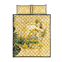 Hawaii Banana Dolphin Quilt Bed Set Cute Cosplay Naiʻa Fish Tribal Patterns DT05 - Polynesian Pride