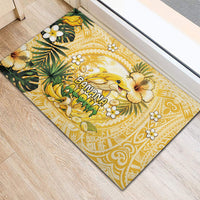 Hawaii Banana Dolphin Rubber Doormat Cute Cosplay Naiʻa Fish Tribal Patterns DT05 - Polynesian Pride