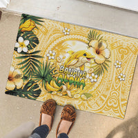 Hawaii Banana Dolphin Rubber Doormat Cute Cosplay Naiʻa Fish Tribal Patterns DT05 - Polynesian Pride