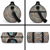 3D Illusion Surfing Skeleton Halloween Duffle Bag Surfboard Bones Ocean Wave Stone Well
