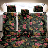 Tropical Calavera Hawaiian Back Car Seat Cover Sugar Skull Pineapple Hibiscus Floral DT05 - Polynesian Pride
