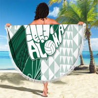 Hawaii Volleyball Beach Blanket Shaka Aloha Hand