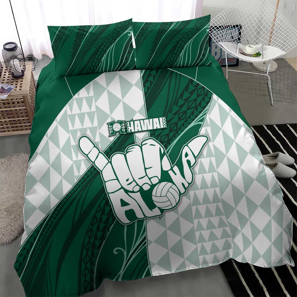 Hawaii Volleyball Bedding Set Shaka Aloha Hand DT05 - Polynesian Pride