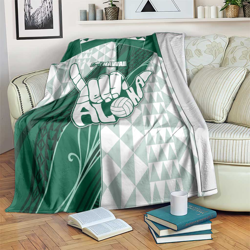Hawaii Volleyball Blanket Shaka Aloha Hand